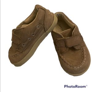 Sperry Lil Emerson Baby loafer slip-on 3 months Brown Leather Hook&loop leather